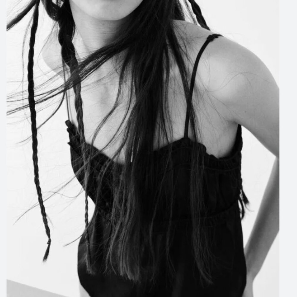 BA&SH Yael Silky Tank in Black Size FR 2 (US M)